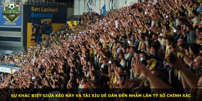 Sự khác biệt giữa kèo này và tài xỉu dễ dẫn đến nhầm lẫn tỷ số chính xác