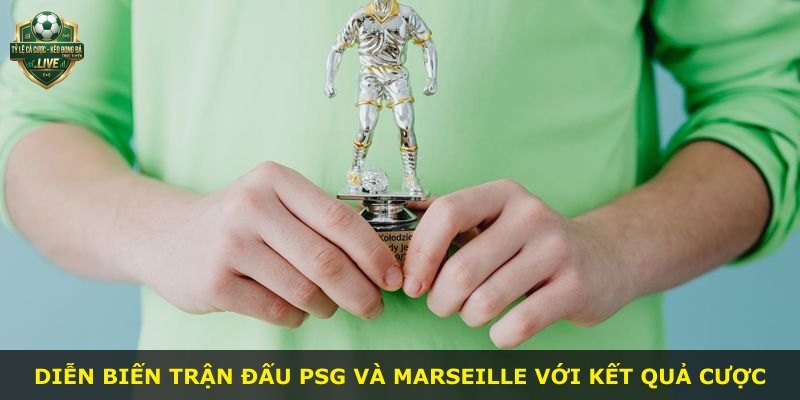 Diễn biến trận đấu PSG và Marseille với kết quả cược