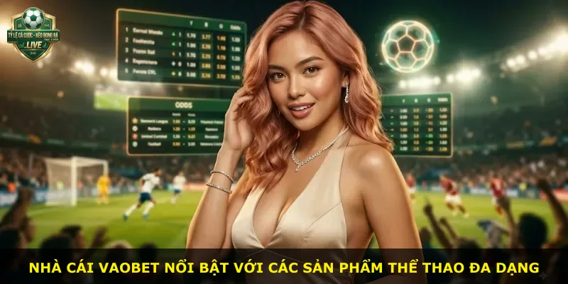 Nhà cái Vaobet nổi bật với các sản phẩm thể thao đa dạng