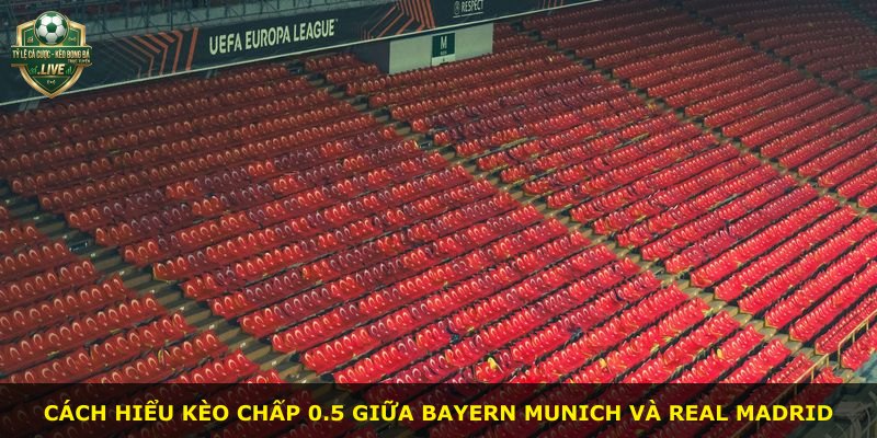 Cách hiểu kèo chấp 0.5 giữa Bayern Munich và Real Madrid