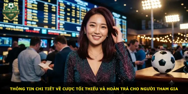 Thông tin chi tiết về cược tối thiểu và hoàn trả cho người tham gia