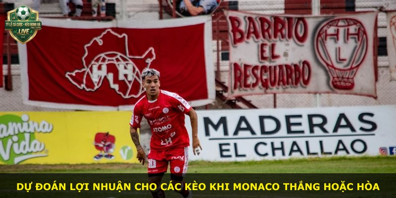 Dự đoán lợi nhuận cho các kèo khi Monaco thắng hoặc hòa